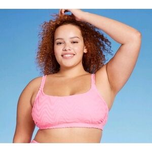 Wild Fable Wavy Terry Textured Bralette Bikini Top